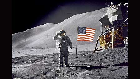 Forty years ago July 20th, Neil Armstrong, Apollo 11 Commander salutes on the surface of the Moon. - Click Here To View digitally enhanced and restored video from NASA!