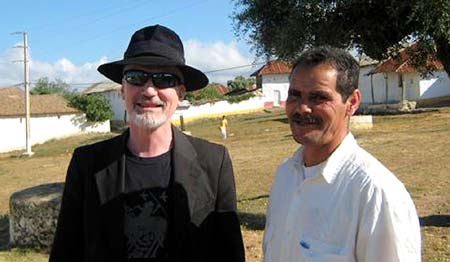 Michael Dean Odin Pollock with Muhamed El Attar in the village of Joujouka 2009. - Michael weighs in after his visit to Joujouka to celebrate the Boujeloud / Pan rite with his son, Marlon Pollock and the Master Musicians of Joujouka. - Click Here To Read His Story!