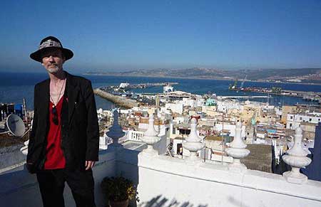 Michael Dean Odin Pollock at Hotel El Muneria, William S. Burroughs old Moroccan residence in Tangiers. - Click Here To Read his Joujouka Reflect. - Photo by Daragh McCarthy.