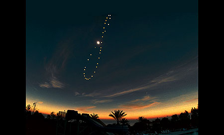 The Sun’s yearly path as seen from Earth appears as a figure 8, known as an analemma - Click Here To Learn More About It!